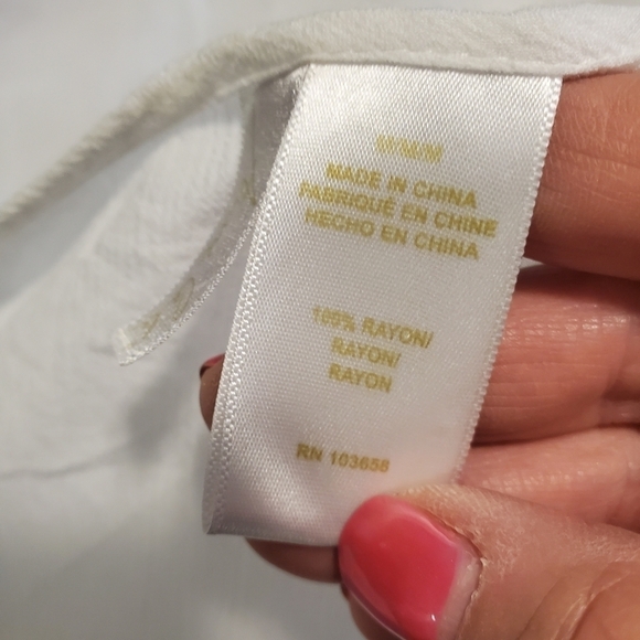 Anne Cole White Flounce Swim Cover Up Size Medium - Picture 6 of 9